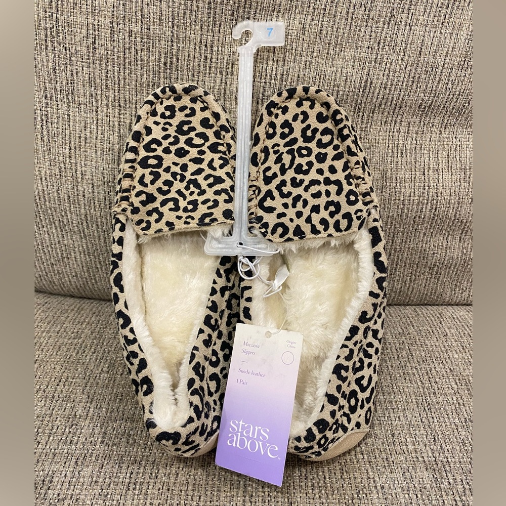 Stars Above (Target) Moccasin Leopard /Cheetah Slipper